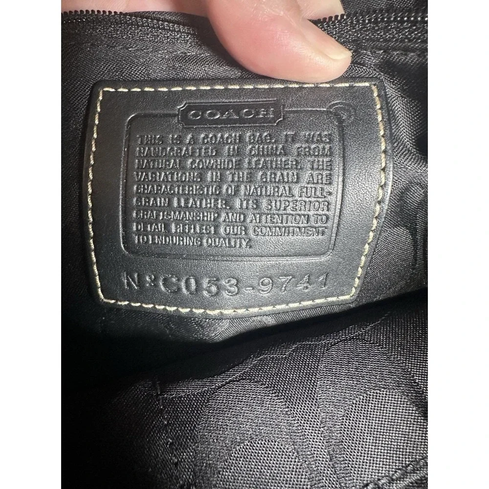 Coach Soho 9741 Black Leather Buckle Flap Shoulder Bag Y2K Hangtag EUC